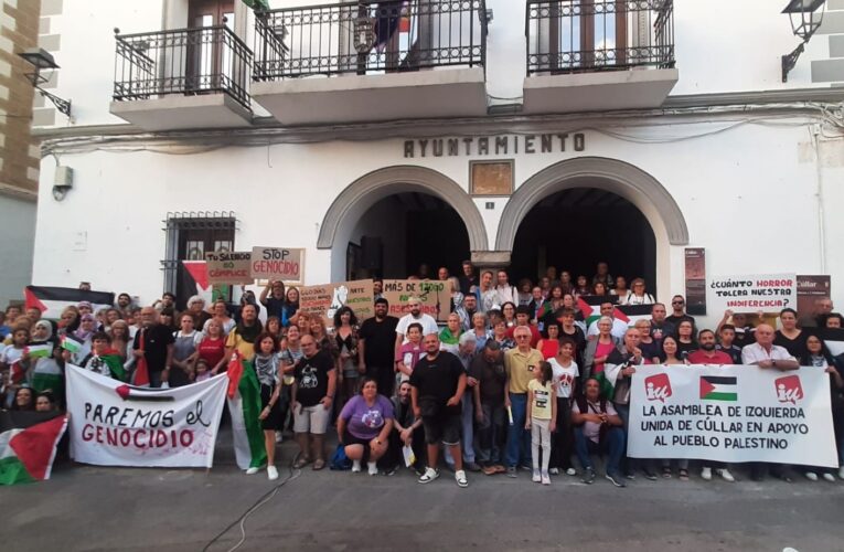 CULLAR: Multitudinaria muestra de apoyo a Palestina desde Cúllar